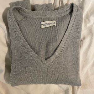 Baby Blue Abercrombie & Fitch v neck sweater